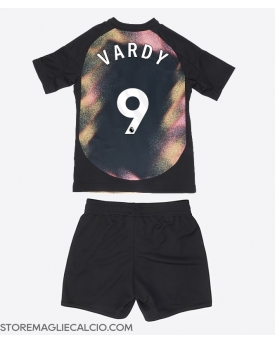 Leicester City Jamie Vardy #9 Maglia Gara Trasferta Repliche 2024-25 Bambino Maniche Corte